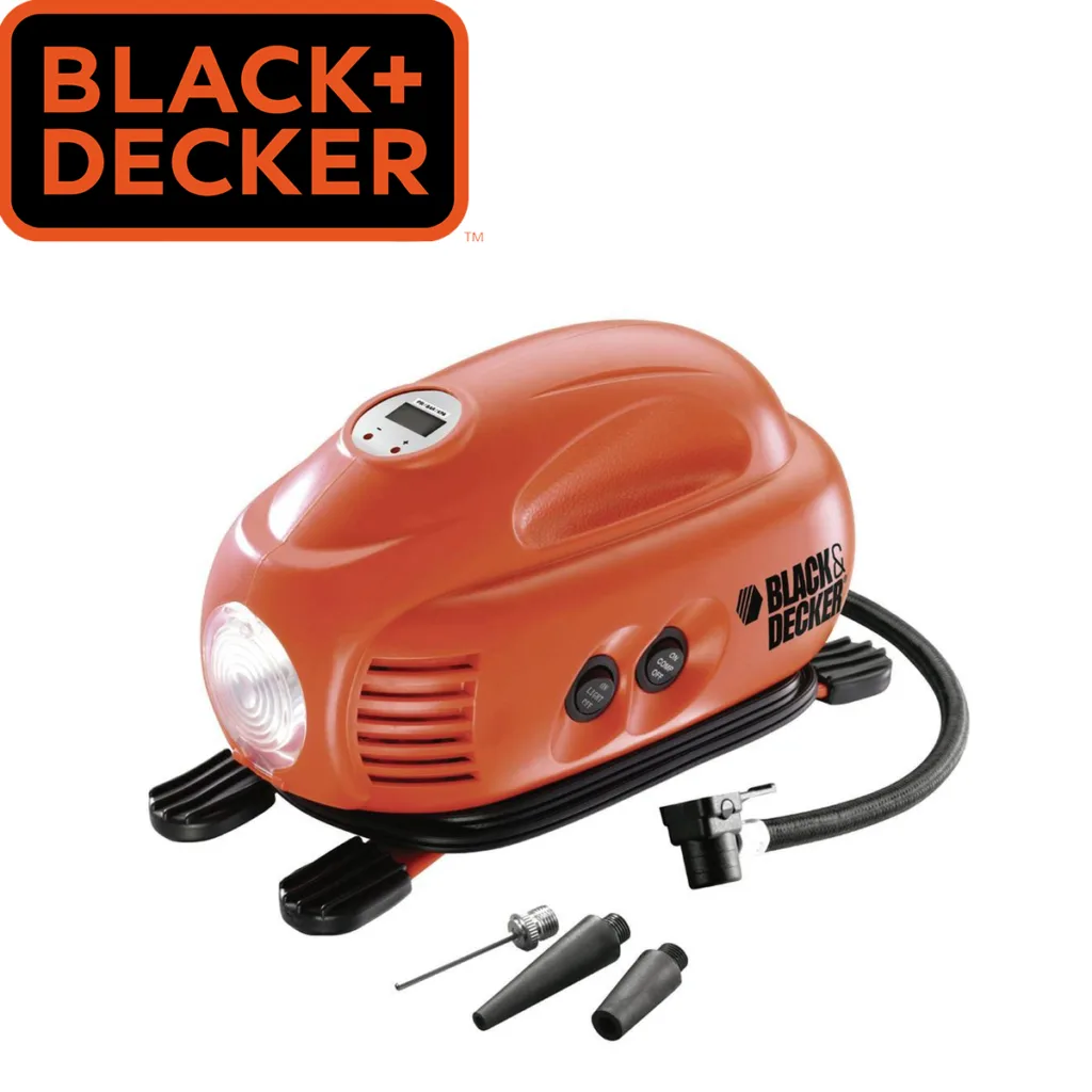 Kompresor prenosni 12V, 8.3 bar ASI200 Black+Decker
