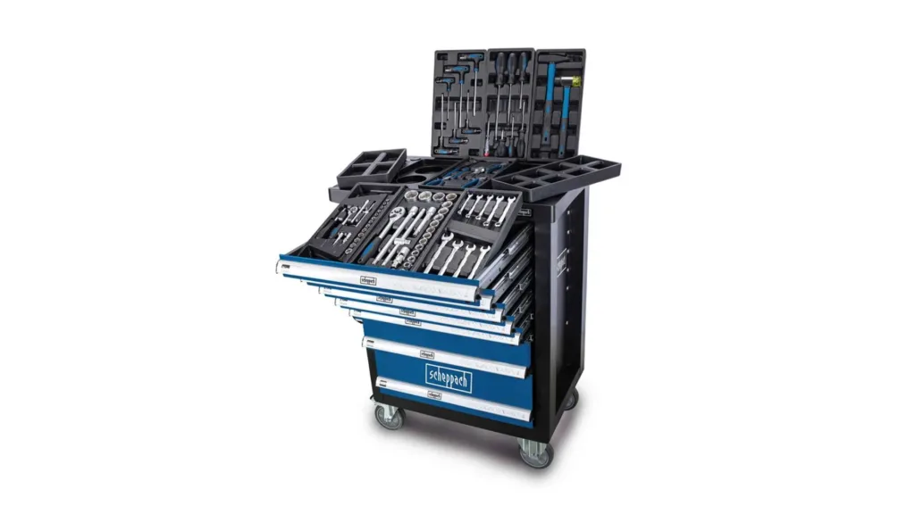 Set kolica za alat sa 70 komada pribora TW1100 Scheppach