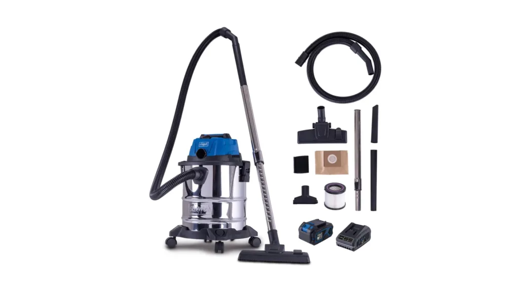 Aku usisivač suho mokro IXES C-NTS20-X set L 1x4Ah Scheppach