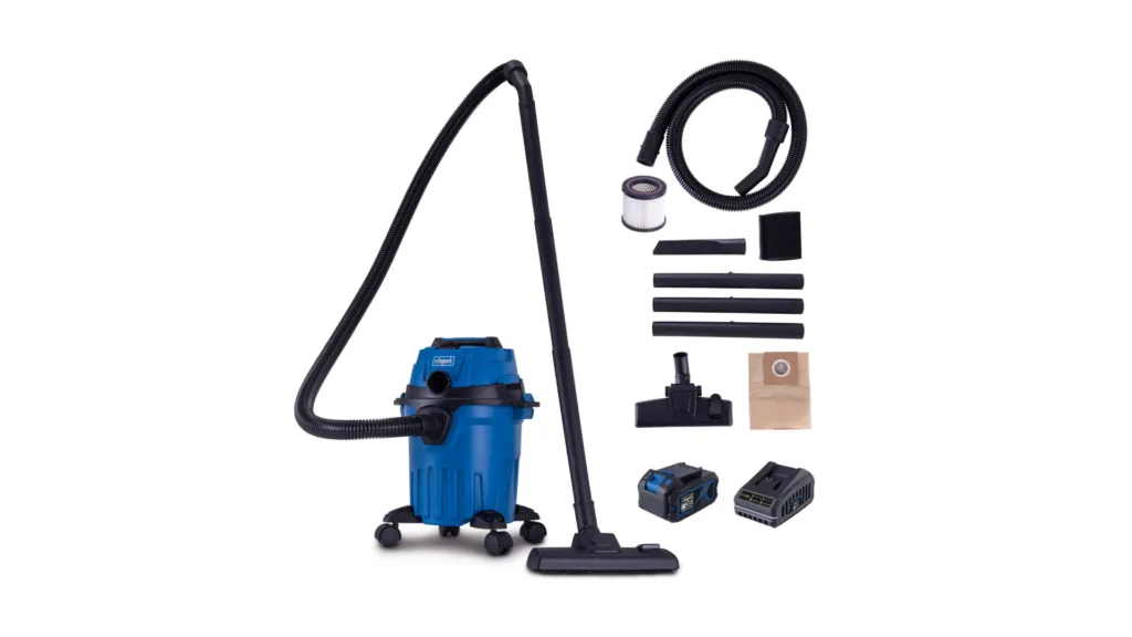 Aku usisivač suho mokro IXES C-NTS15-X set L 1x4Ah Scheppach