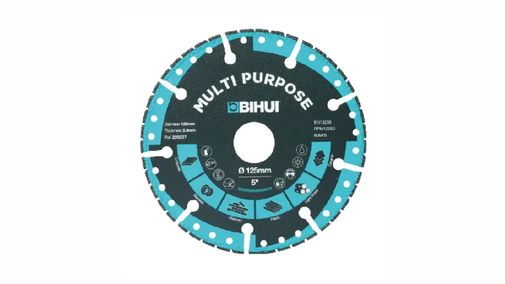 Dijamanta rezna ploča MULTIPURPOSE 125 x 2,4 x 4 mm DSBS125 Bihui